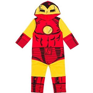 Marvel Avengers Iron Man Infant Baby Boys Zip Up Costume Coverall Red 18-24 Months