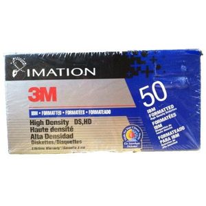 Imation 3.5"" Diskettes 3M IBM Formatted High Density DS, HD 1.44MB, Doos van 50