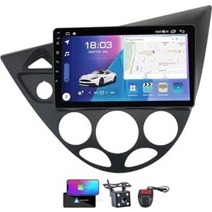 9 Inch Touchscreen Dubbel DIN Autoradio Compatibel met Ford Focus LHD RHD 1998-2005 met Carplay/Android Auto FM RDS DAB+ Autoradio WiFi 4G Draadloze Carplay Android Auto BT 5.0 DSP(NF-7)