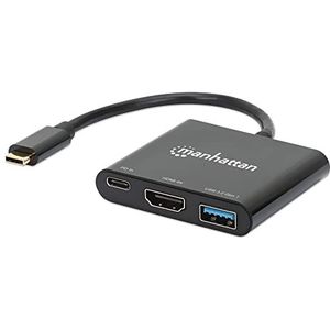 Manhattan USB-C naar HDMI 3-in-1 docking converter met Power Delivery