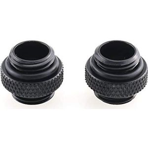 CZQC PC Waterkoeling Adapter Zwart G1/4 6mm Mannelijke naar Mannelijke Extender Connector Joiner Fitting met Verzegelde O-Ring voor Computer Waterkoeling Systemen