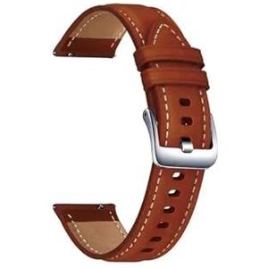 Vervanging Vrouwen 20mm Polshorloge Band Armband Fit for Huawei Horloge GT2 GT3 42mm GT3 Pro 43mm lederen Horlogeband Rose Gouden Gesp (Color : Pink, Size : 20mm strap)