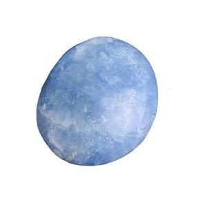 Natuurlijke Palm Stone Healing Quartz Edelsteen Reiki Balancing (Blauwe Celestiet 100-150gram)