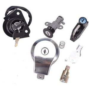 Contact Sleutelschakelaar Voor VIRAGO XV125 XV250 XV535VIRAGO XXV240 250 3LS 535 2UJ V Star 4RF Motorfiets Contactslot Brandstofslot Tankdop Sleutelset