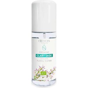Essences Bulgaria Biologische Scharlei Bloemenwater 140ml | 100% Natuurlijk, Spray voor Gezicht, Lichaam, Haar, Anti-age Verfrissende Schoonheidsmist | Make-up Verwijderaar | Alcoholvrij | Hydraterend