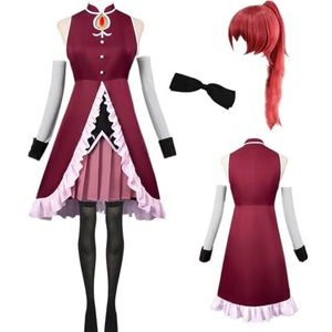 MANMICOS Amerikaanse maat Anime Sakura Kyouko Cosplay kostuum Dames rokken party pak (Large)