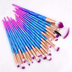 20 stks Professionele Wimper Makeup Borstels Set Eye Shadow Brush EyeBrow Borstel Foundation Mascara Borstels Cosmetische Tools Kits Mascara Make-up Borstel