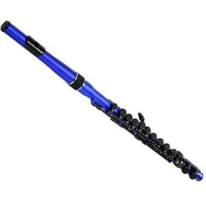 Fluit Fluit voor beginners Plastic fluit voor beginners Draagbare houtblazers (Color : Blue)