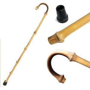 Xuzhouzhou Mannelijke en vrouwelijke bamboe en houten stokken, 85cm/33 inch, wandelstokken voor ouderen, vader en moeder stokken