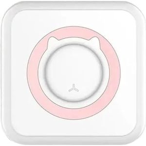 Thermisch Printer Miniprinter Draagbare Thermische Stickers Papier Inktloze Bluetooth Draadloze Draagbare Labelprinter Duidelijk Snel(Pink)