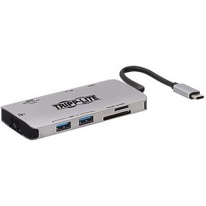 Tripp Lite U442-DOCK5-GY laptop dock & poortreplicator Bedraad USB 3.2 Gen 1 (3.1 Gen 1) Type-C Grijs