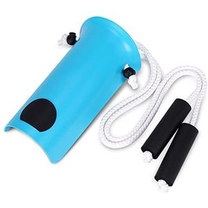 CAidRE Sokkenhulp - Brede 10 cm sokhulp met schuimhandgrepen, sokhulpapparaat voor ouderen, sokkenhelper gemakkelijk aan en gemakkelijk uit, blauw