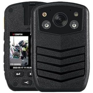 Mini Body Cameram, A6 Groothoek Telecamera Guard DVR Gemonteerde Mini Video-opname Beveiliging Surveillance Draagbare Politie Lichaamscamera voor Pet Walking, Werk, Reizen(64GB)