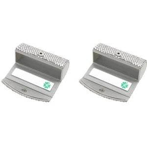 Lippenstift Case Houder Organizer Bag Purse Lipgloss Opslag W/Spiegel Zilver, 2 Set (Zilver), Travel Size, als beschrijving