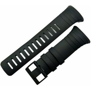 EDVENA Nieuw!Horloges man compatibel met Suunto Core 100% compatibel met originele riem Standaard Alle zwarte horlogeband/riem + sluitingschroef + tool