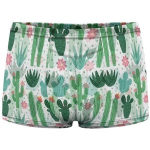 Exotic Desert Cacti Heren Boxer Slips Sexy Shorts Mesh Boxers Ondergoed Ademend Onderbroek Thong