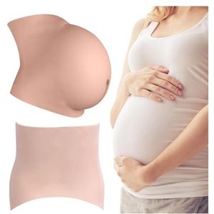 Nep Zwangerschapsbuik 6-8 Maanden | Realistische Kunstmatige Babybuik van Zachte Silicone | Voor Acteurs, Zwangerschapsfoto's, Verkleding en Vroedvrouwen Opleiding