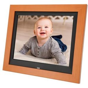 Digitale Fotolijst, High Definition IPS-scherm Elektronische Fotolijst voor Kantoor en Slaapkamer (EU-stekker)