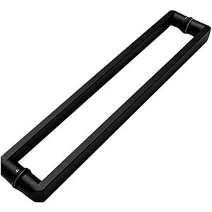 Moderne schuifdeurgreep voor zwart glas/hout/metalen deuren, interieur/exterieur deurgreep, gemonteerd rug aan rug (Maat: 104cm/41cm)