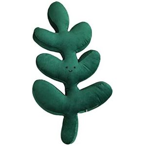 Leaf Shaped Throw Pillow, 3D Plant Pillow, Turtle Back Bamboo Sofa Pillow Cushion, Decorative Pillows for Bed, Succulent Pillow Plant Pillow for Home Decoration