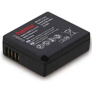 Hama Li-Ion batterij ""DP541"" voor Panasonic DMW-BLG10 (liion accu, reservebatterij, batterij 700mAh, voor Lumix DMC-GF3 LX100 GF5 GX7 GF6 GX7C GX7K TZ101 GX80 GF6K GF3 GF5X GF5KA TZ81 DC-TZ202D) zwart