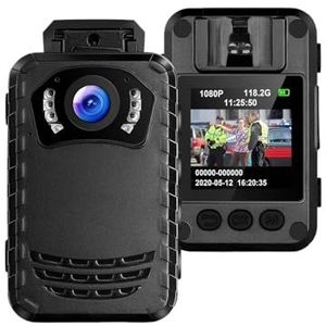 Draagbare DV-camera N9 Mini Body Camera Full HD 1296P Kleine draagbare nachtzicht Politiecamera's Ondersteuning 256G DVR Body Cam(NO Card)