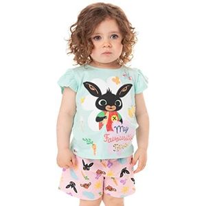 Bing Bunny Pyjama meisjes Sula Karakter Cbeebies Overhemd Shorts Kinder PJ's 18-24 Maanden