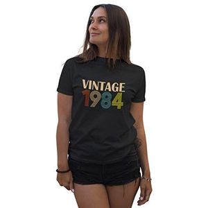 Vintage 1984 35 Verjaardagscadeau Dames T-Shirt, zwart, XXL