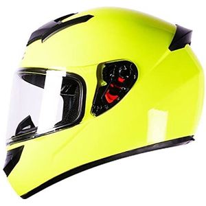 Motorhelm, DOT/ECE goedgekeurde dubbele zonneklep motorfiets integraalhelm Crash Rider Biker Sports I, XXL(G,L(5558cm))