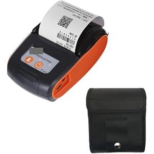 Handbediende inkjetprinter, PT210 58 mm thermische bonprinters USB Bluetooth-compatibele interface Draadloos verbinden met telefoon Gratis toepassing Miniprinter Printer voor label/productiedatum/barc