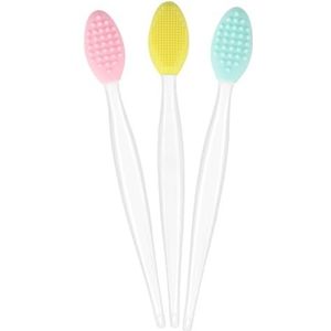 Silicone Lip Brush Tool Lip Brush voor gladder en voller lipuiterlijk (3 stuks, mix)