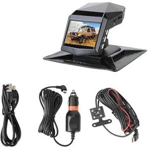 Dashcam HD 1080P Dash Cam Auto Video Met Middenconsole LCD Auto DVR Video Recorder Nacht 2inch IPS Autocamera(Front and Rear None)