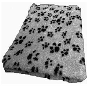 Vetbed Drybed, grijs met zwarte poten, 75 x 100 cm