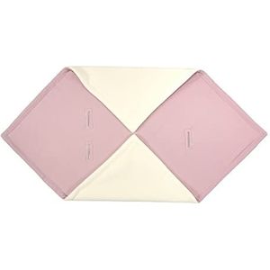 KraftKids Deken voor babyzitje in dubbele crêpe roze, 100 x 100 cm grote babydeken, pluizig warme fleece deken