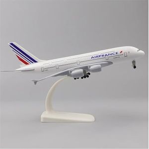 Voor Thai Airways A380 Metaal Reproductie Legering Materiaal Luchtvaart Simulatie Collectie Vliegtuigmodel 20 Cm 1:400 (Color : France)