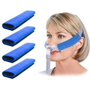 CPAP - Gurtbezüge - Set van 4 - Comfortkussens - Gezichtskussens - Wasbaar