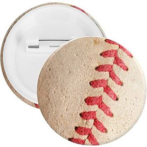 Vintage Baseball Sport Bal Ronde Knop Broche Pin Leuke Blik Badge Gift Kleding Accessoires Voor Mannen Vrouwen