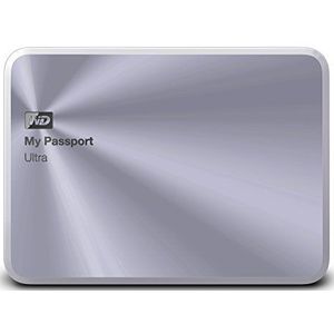 WD 2TB Silver My Passport Ultra Metal Edition Portable External Hard Drive - USB 3.0 - WDBEZW0020BSL-NESN