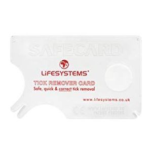 Lifesystems Tick Remover Creditcard formaat met vergrootglas voor snelle en eenvoudige verwijdering, wit
