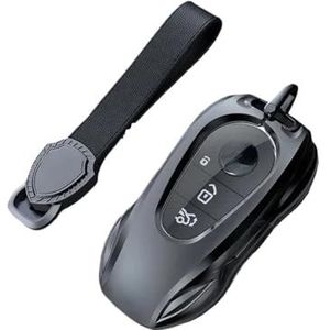 Sleutelbehuizing Zinklegering Zilver Autosleutel Geval Keyless Cover Sleutel Shell Auto Accessoires Voor C E-Klasse GLC GLA GLB GLS A200 C200 Autosleutelhoesje(C2 set 2)