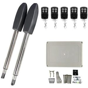 Automatische deuropener, 400KG Automatische elektrische draaipoortopener Kit Trekarmaandrijving Draaideuraandrijving Motoractuator Multi-afstandsbediening Optioneel(5 remote)