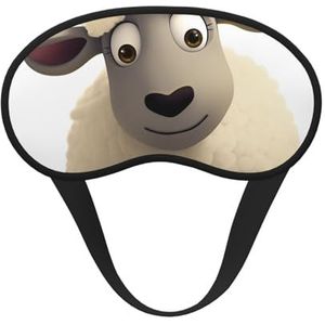 Slaapmasker voor zijslaper, zijden slaapmasker met elastische band, super zachte oogslaapschaduwhoes, schapen, verduisterend, nachtblinddoek voor vrouwen en mannen, reizen