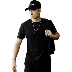 yk8fass Los Sport T-shirt kw-1834, Zwart, XL