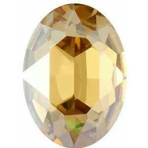 Ovale strass steentjes Piontback Nail Art strass steentjes K9 glas strass steentjes op kleding kristal kralen-Golden Shadow-18x25mm 5 stuks