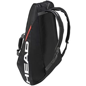 HEAD Unisex - Volwassen Tour Team tennistas, zwart/oranje, 12R