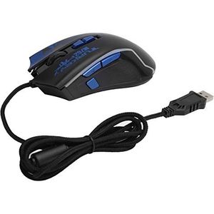 PC-gamingmuis, RGB-achtergrondverlichting gamingmuis Desktop met coole lichteffecten voor gaming-spelers voor pc-computer voor laptop(m762 hardware macro blue)