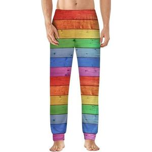 Houten Rainbow Gay Pride LGBT heren pyjama broek zachte lounge bodems lichtgewicht slaapbroek
