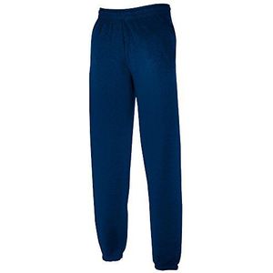 Fruit of the Loom Classic Jog Pants joggingbroek voor heren, 1/2 stuks, met elastische of open broekspijpen, Donkerblauw, XL