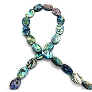 Prachtige natuurlijke schelp losse kralen Abalone schelp kralen charme liefde hart ovaal vele stijlen DIY handgemaakte mode-sieraden accessoire-L-13x18mm