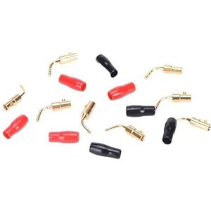 2 MM Speaker Terminals Draad Pin Plug Banaan Plugs Connectors Schroef Lock Kabel Draad Adapter Met Rubber Covers Set 8 STKS